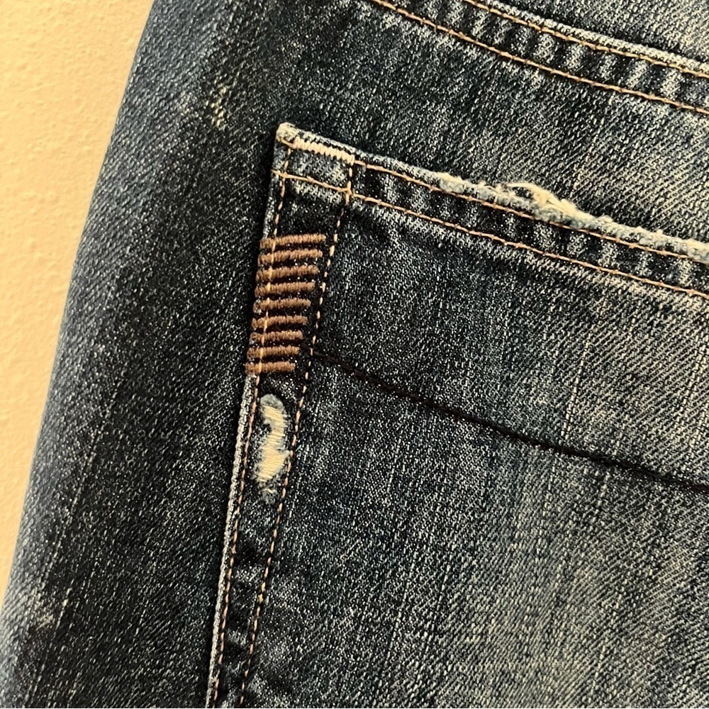 Paige Premium Denim Jrg Relaxed Fit Distressed Jeans Y2K Made In USA - Picture 7 of 9